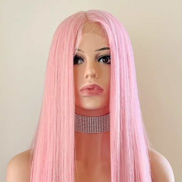 Pretty In Pink 36” Premium Fiber Lace Front Wig for Daily Wear/Costumes/Events… - Picture 6 of 16